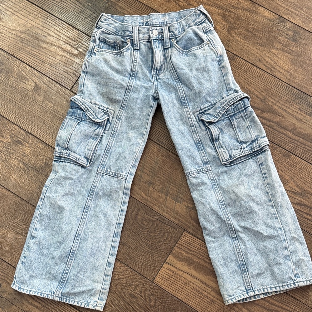 Old Navy Kids Light Blue Cargo Jeans